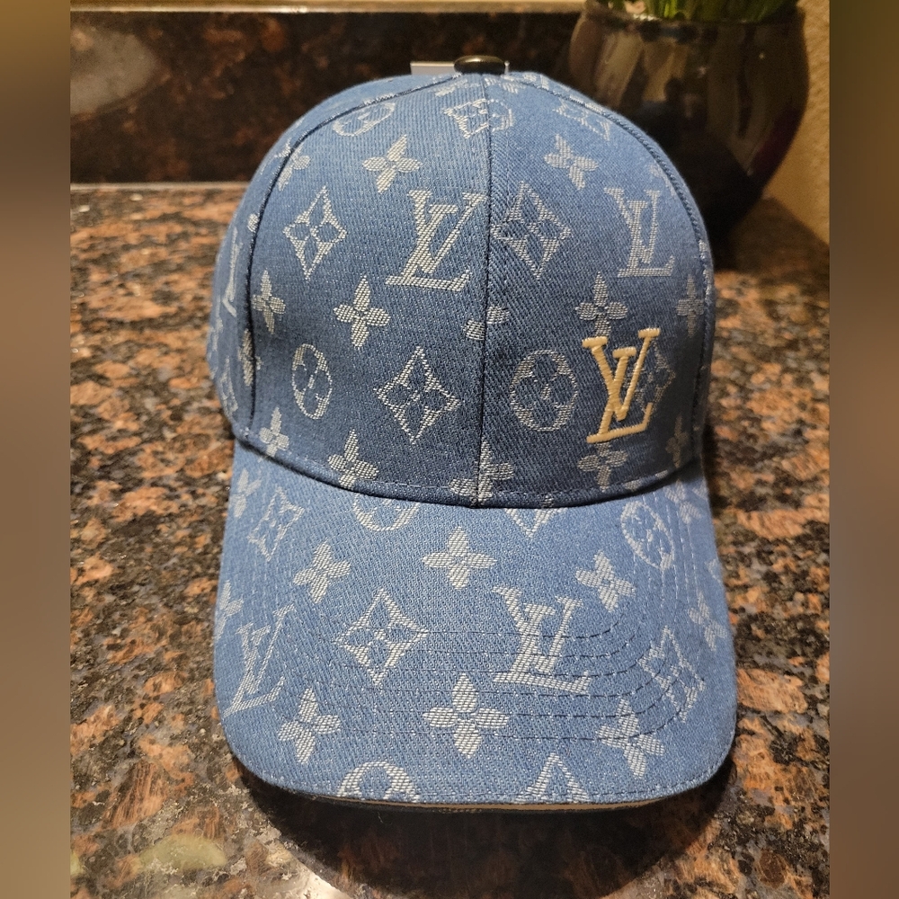 Louis Vuitton Denim Blue Monogram Hat